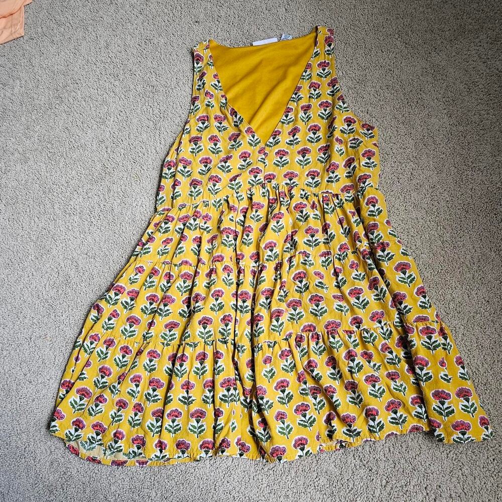 Sincerely jules yellow rayon dress